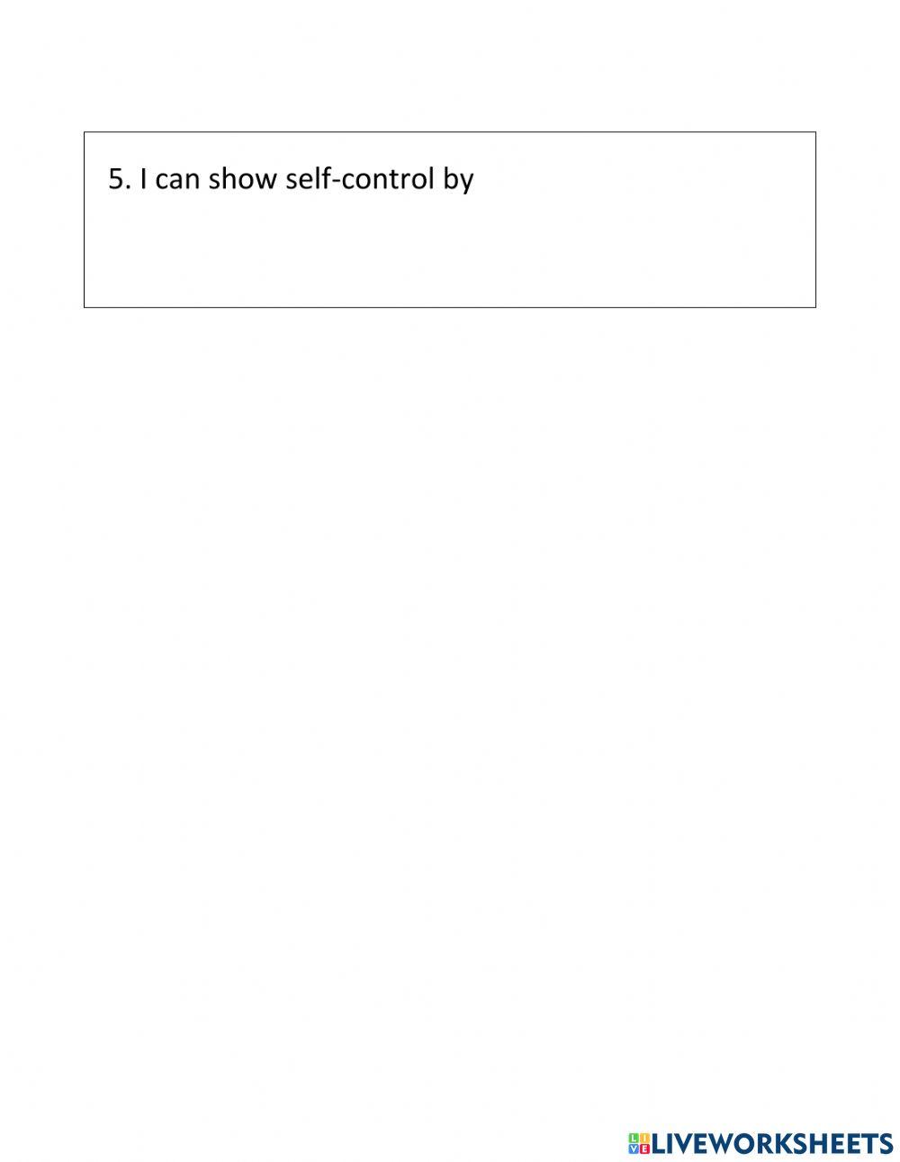 SELF CONTROL 6533510 | ednamariela | Live Worksheets