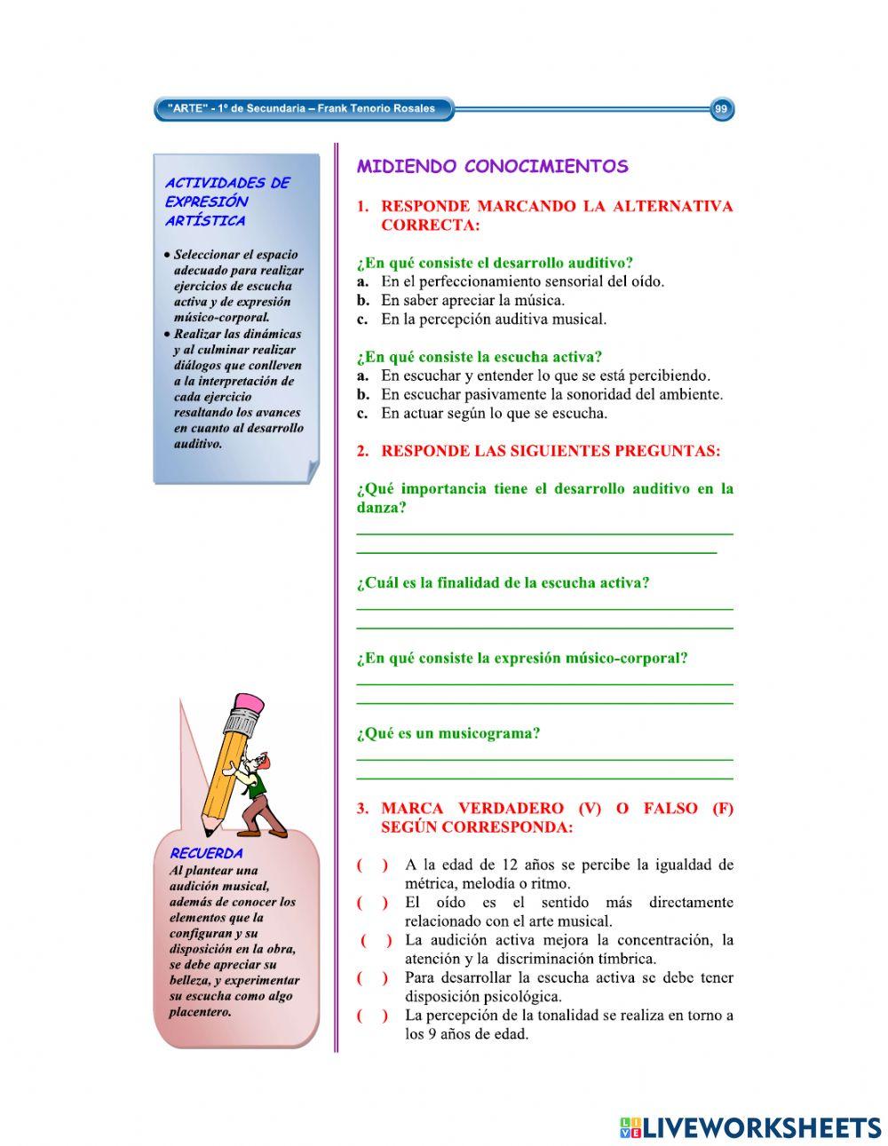 Desarrollo Auditivo, Escucha Activa en la Danza