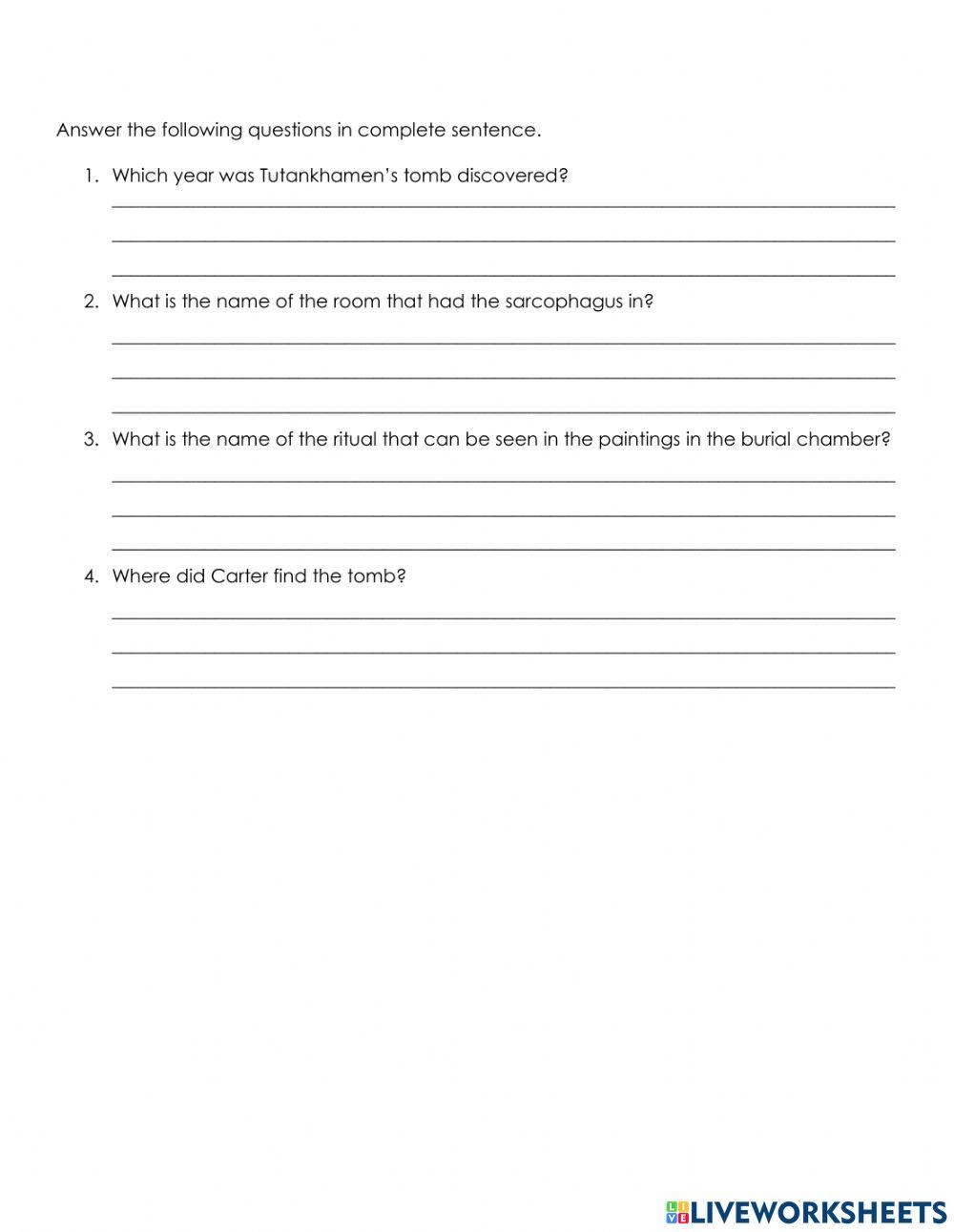 Non Chronological report