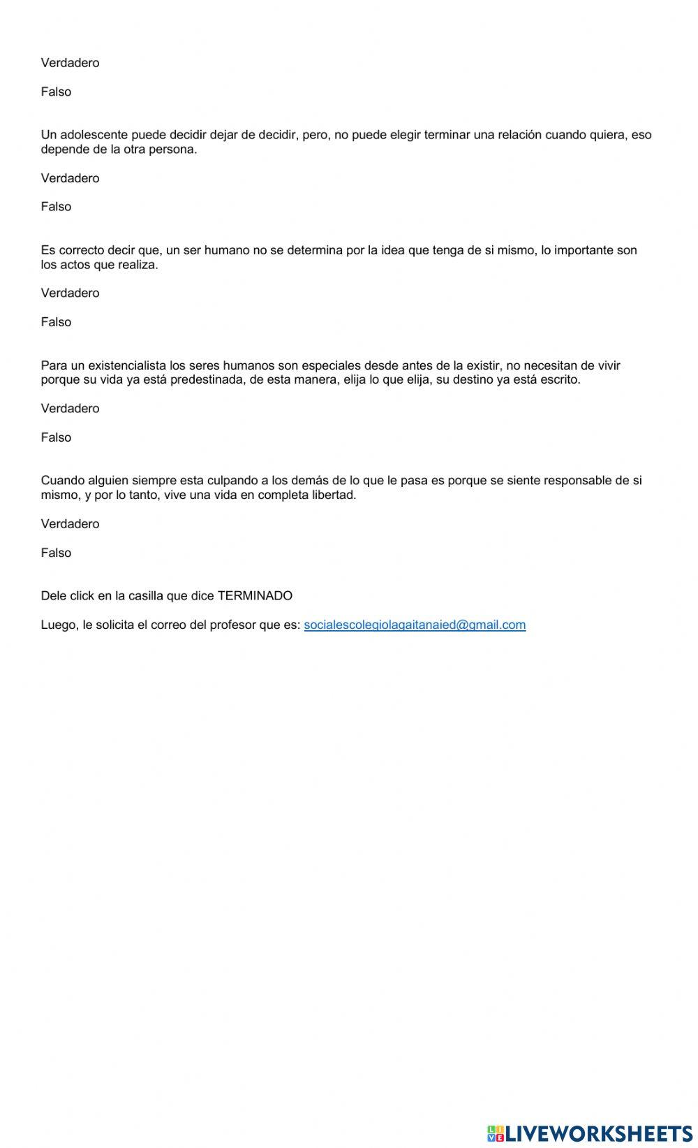 Proyecto de vida: soy responsable de mis actos