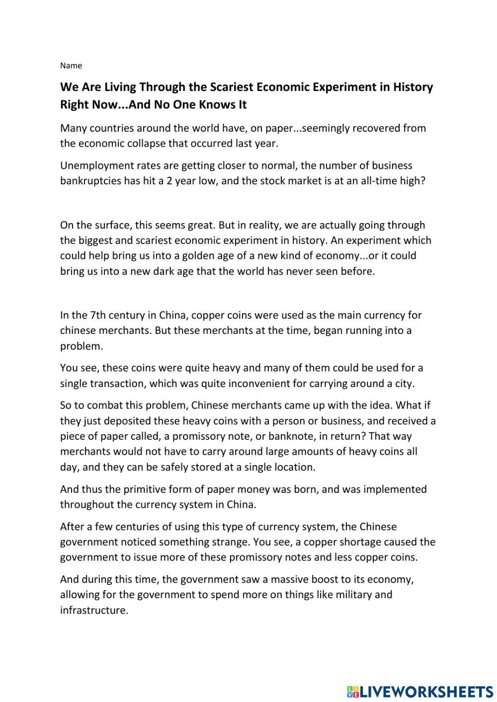 We Are Living Through The Scariest Economic Experiment In History Right Now...And No One Knows It