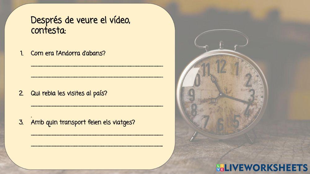 Temps d'una altra andorra