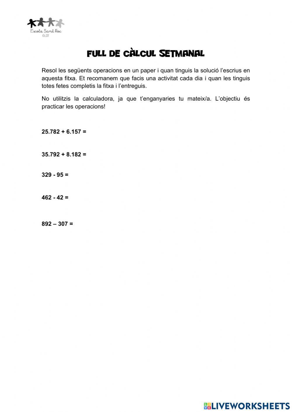 Full de càlcul 23-PI