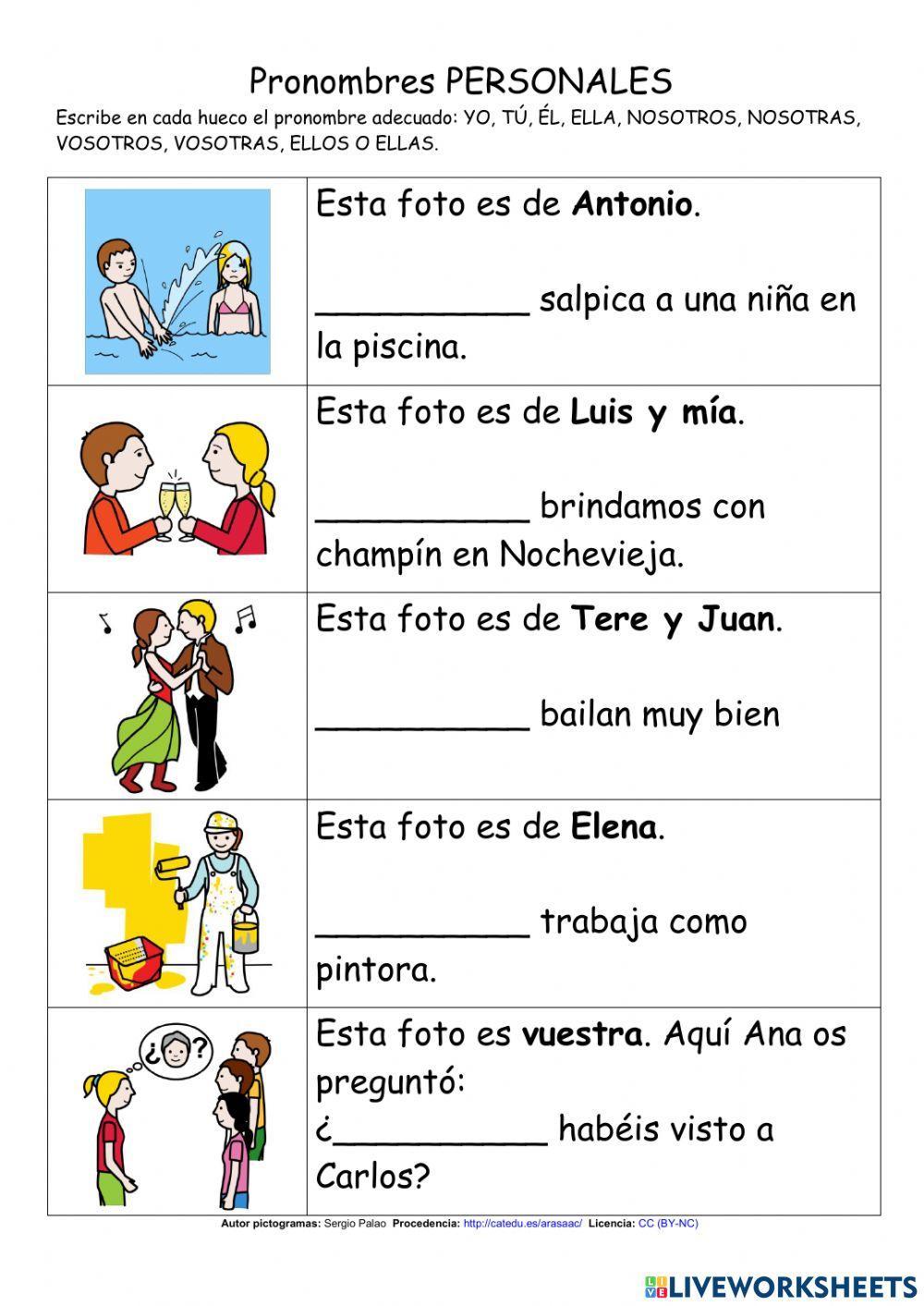 Pronombres Personales Pronombres Personales