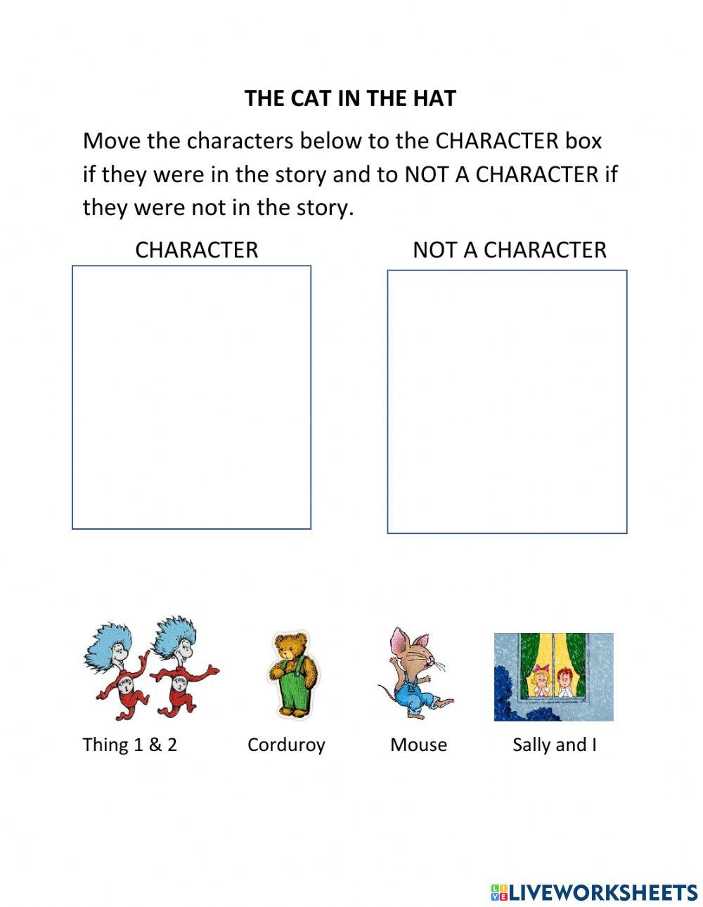 Characters in a Story: The Cat in the Hat