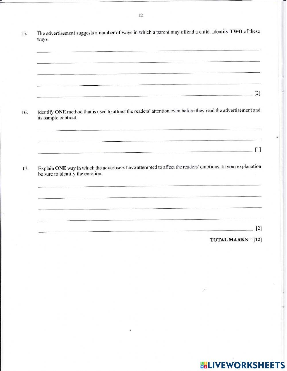 Reading Comprehension