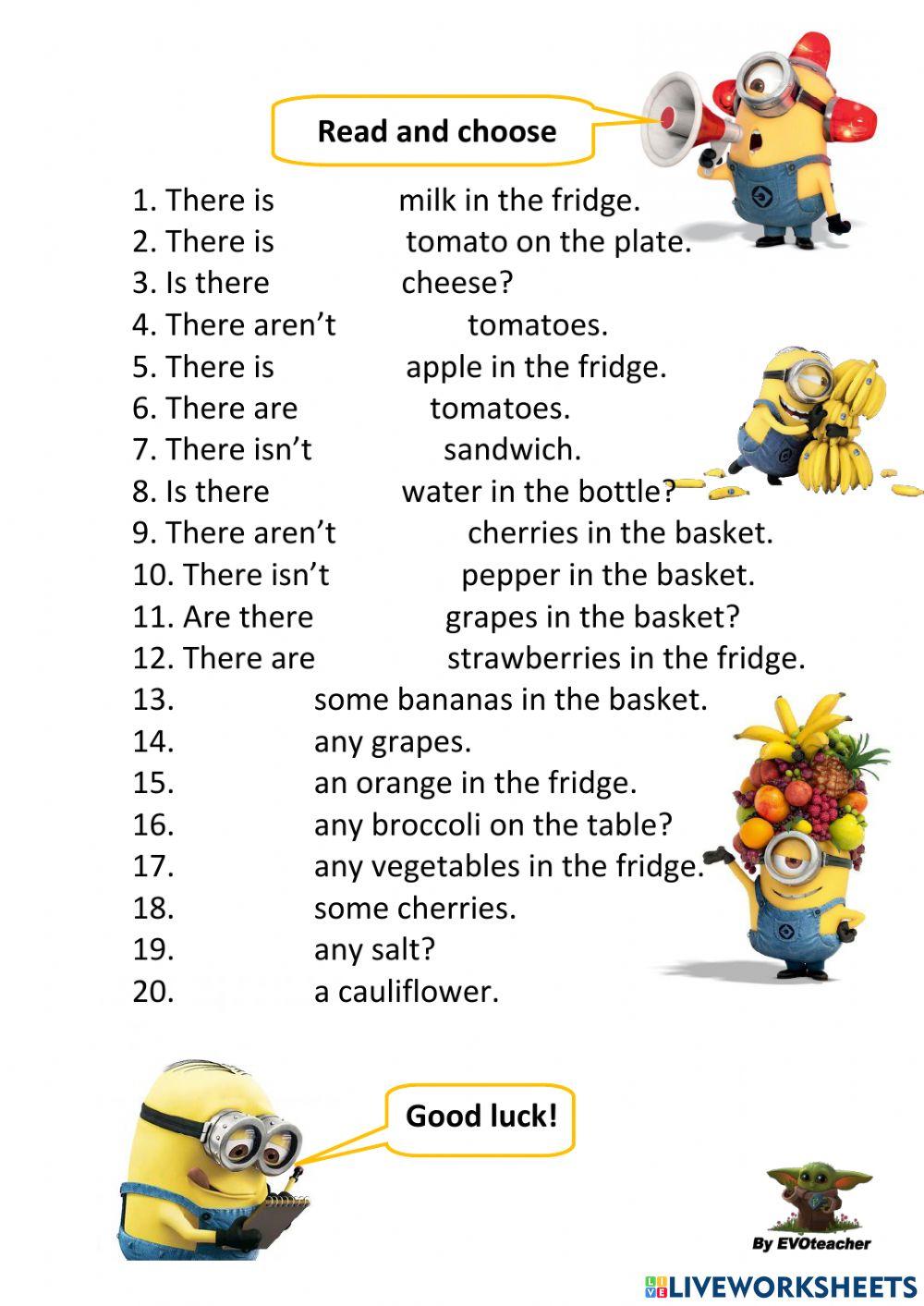 Test Some-Any-A-An-There is-...