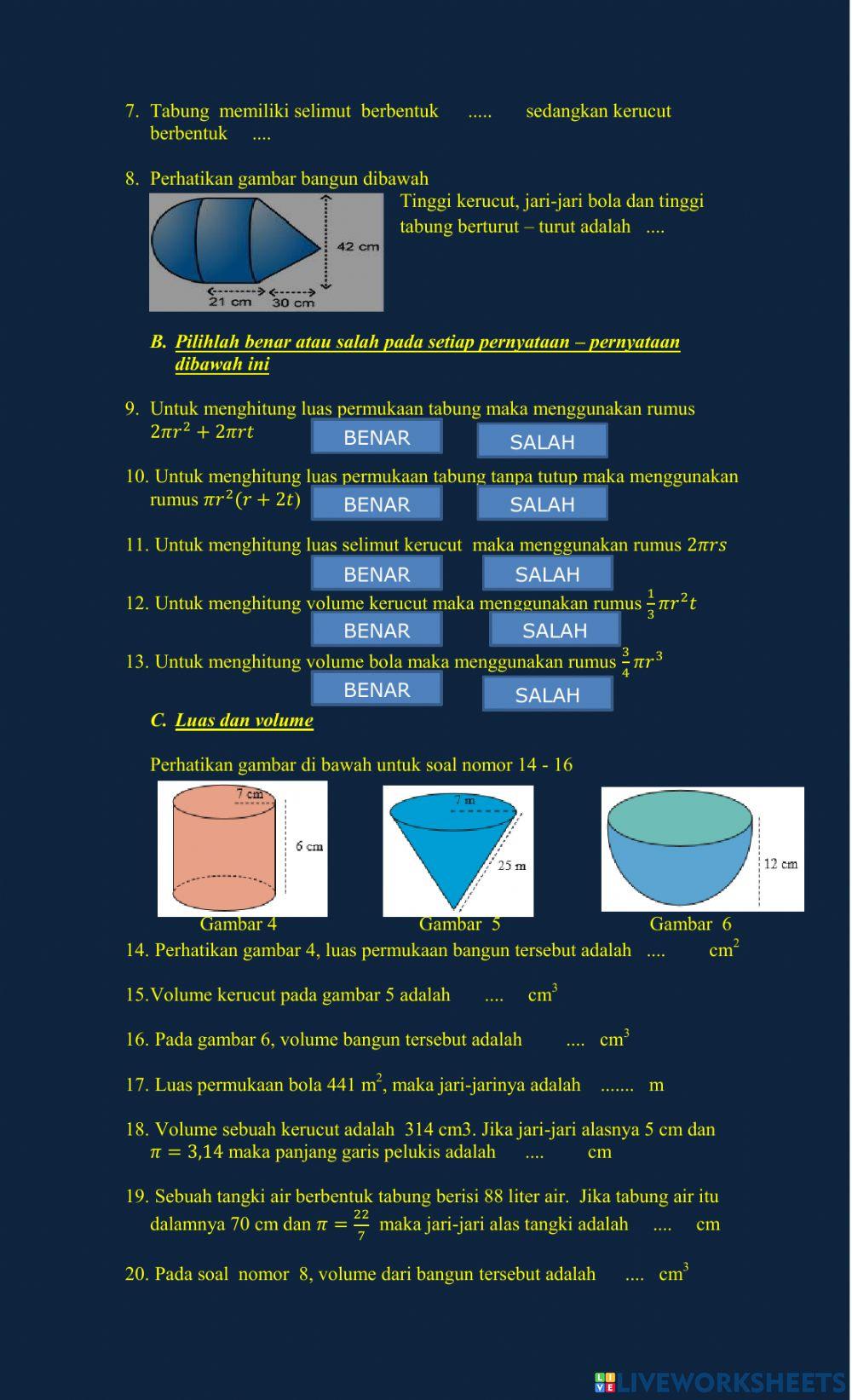 PH Bangun Ruang Sisi Lengkung
