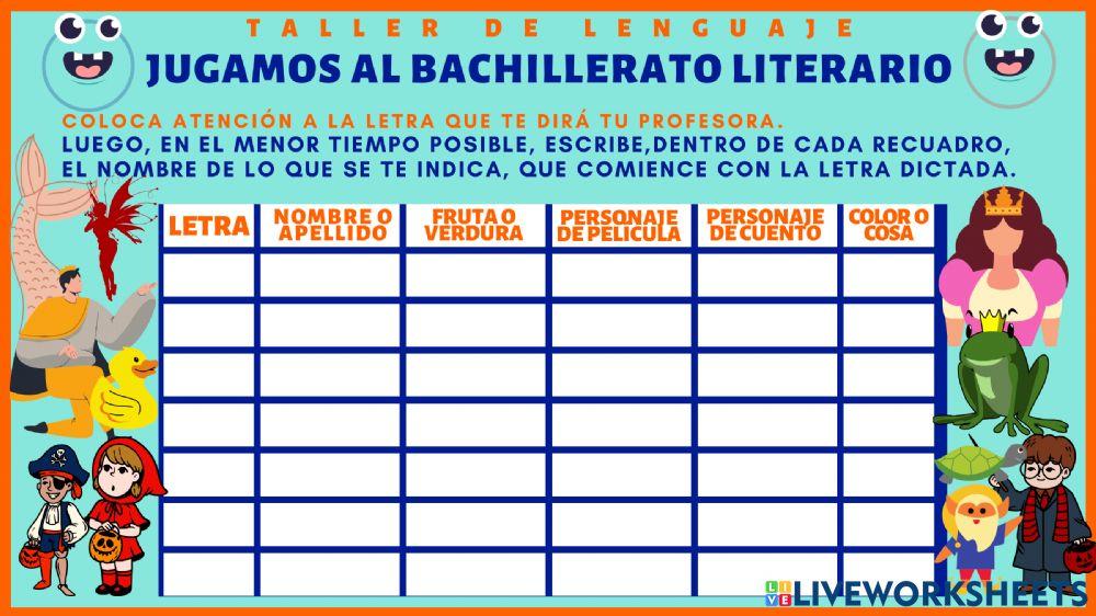 Bachillerato literario