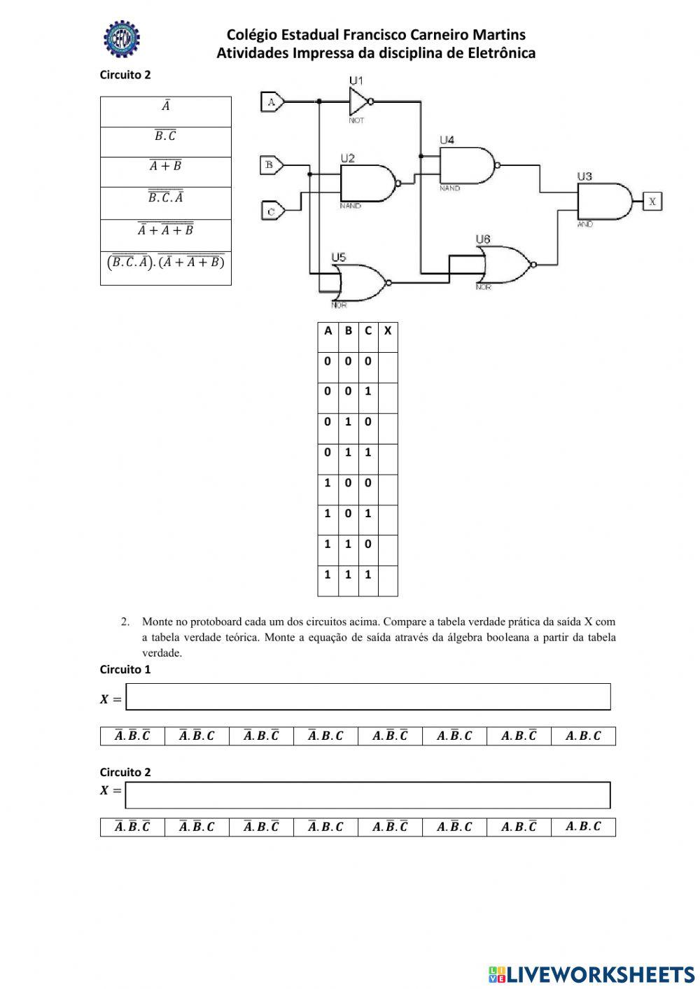 Circuitos Combinacionais