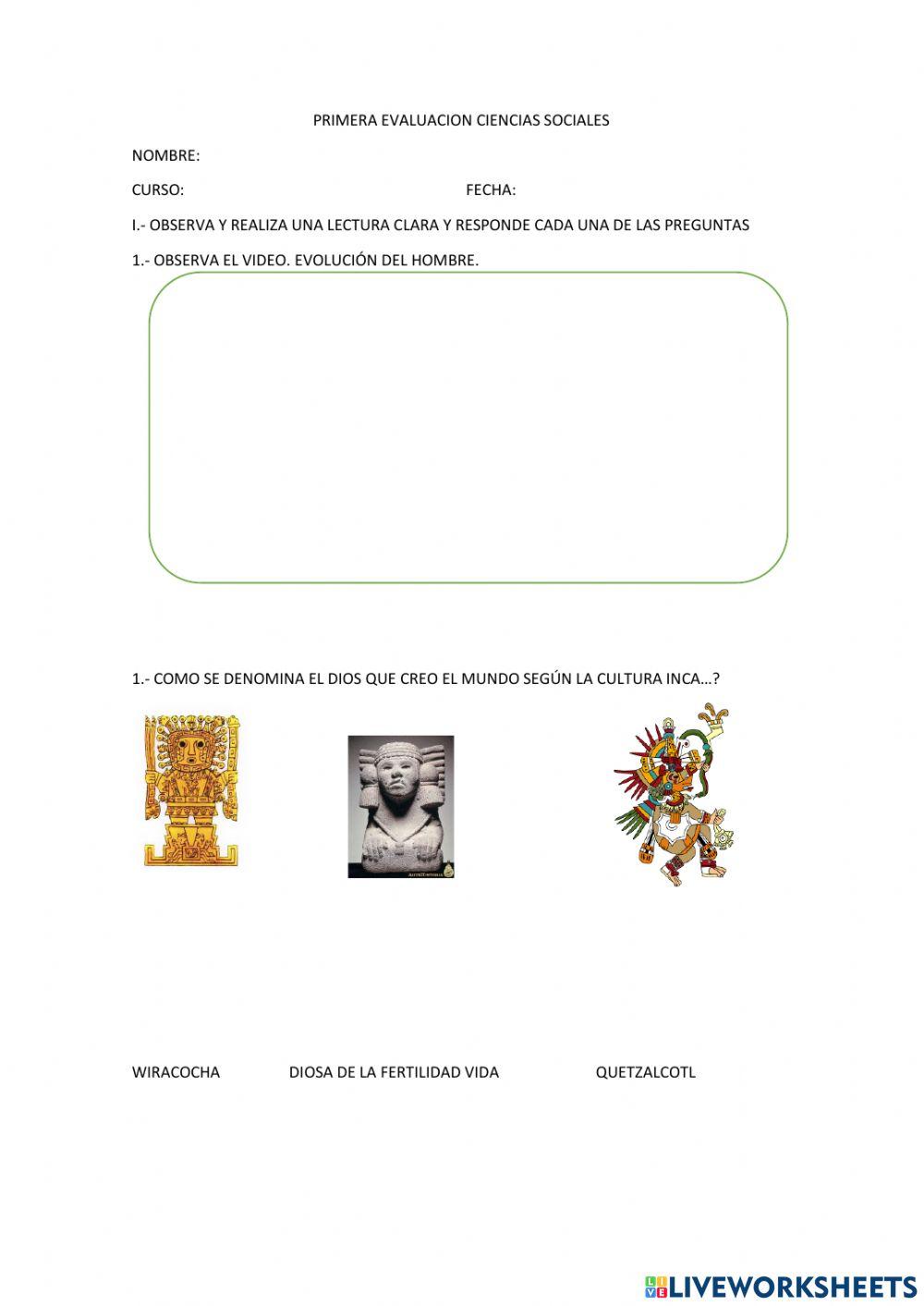 Evaluación de ciencias sociales