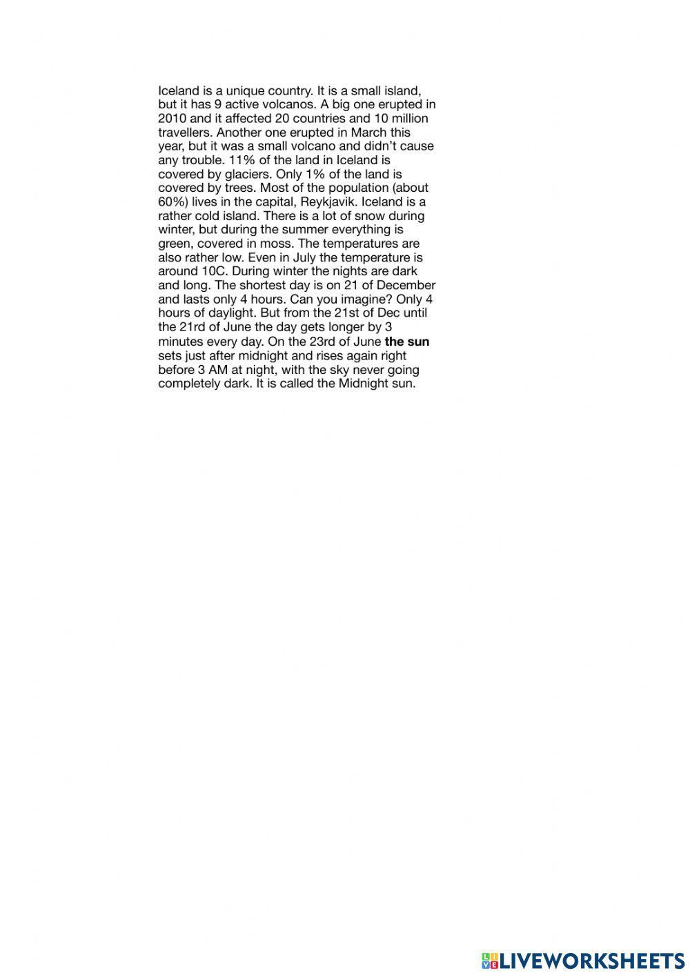 Iceland - travelling - visiting an island