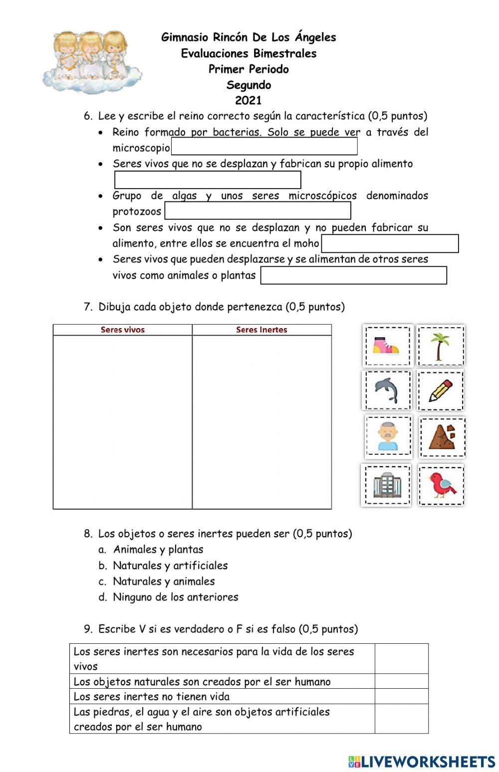 Evaluaion de ciencias