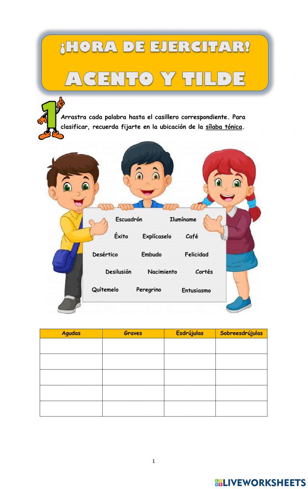 Reglas de acentuación