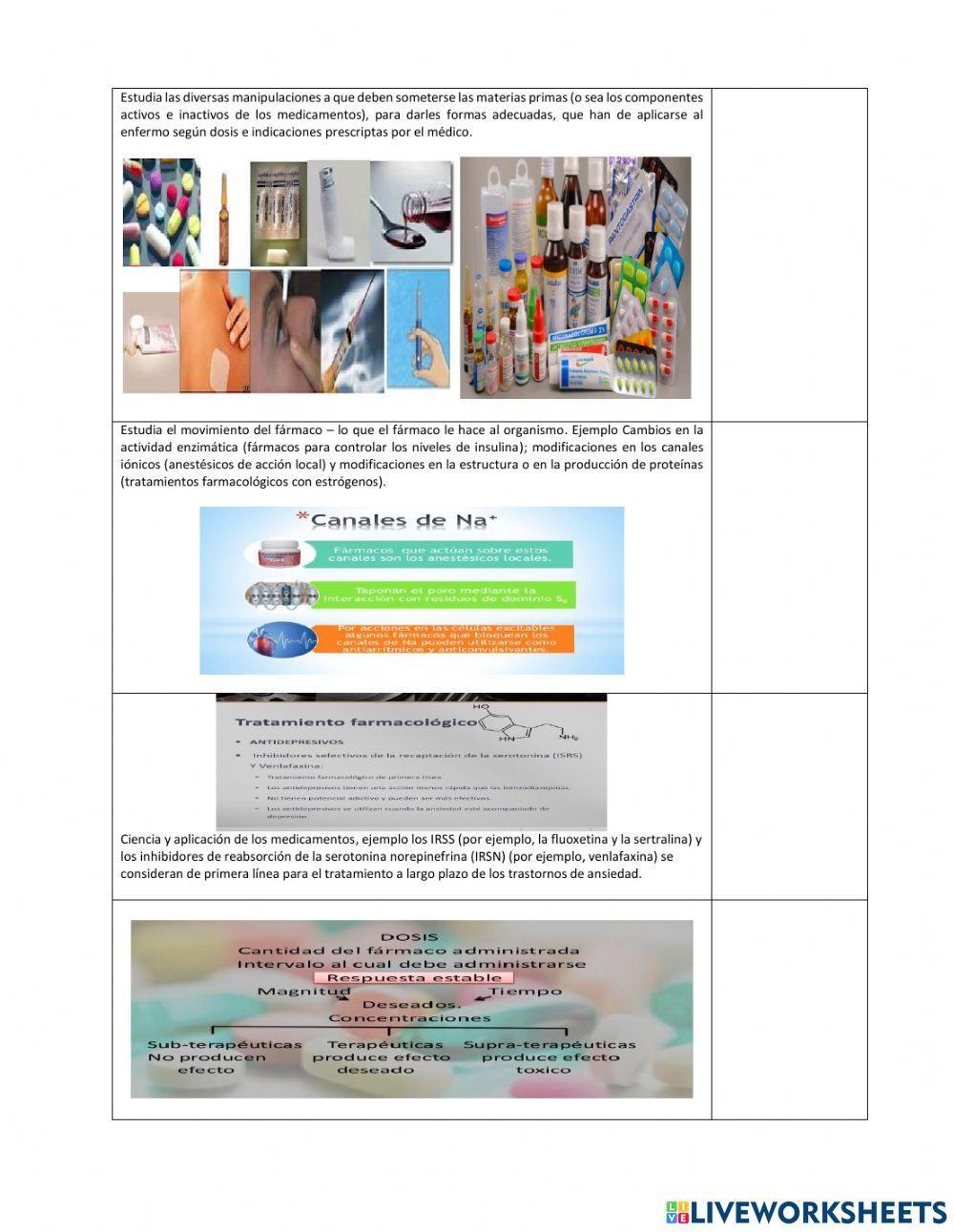 Ejercicio de Farmacología