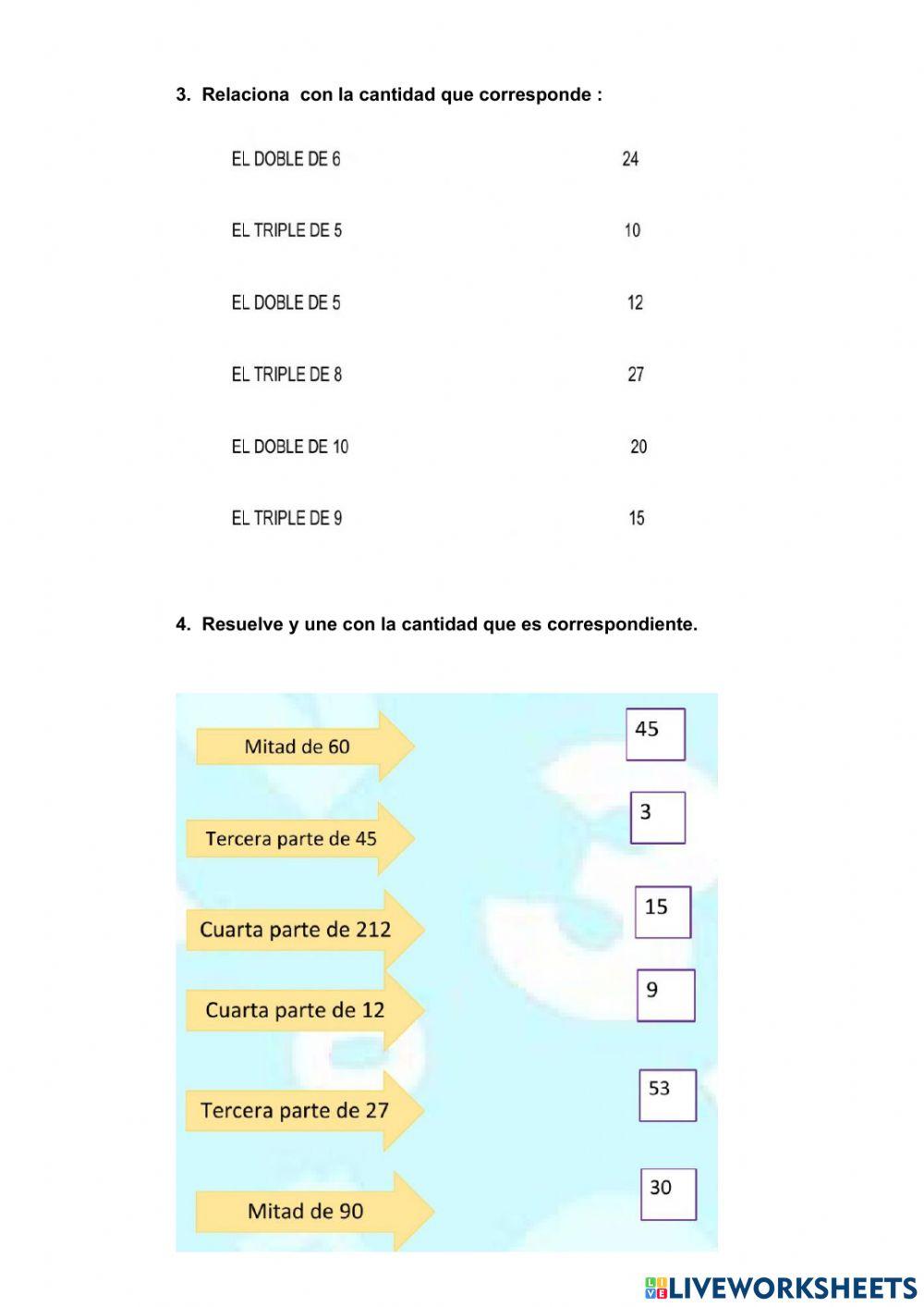 Evaluacion mensual matematicas