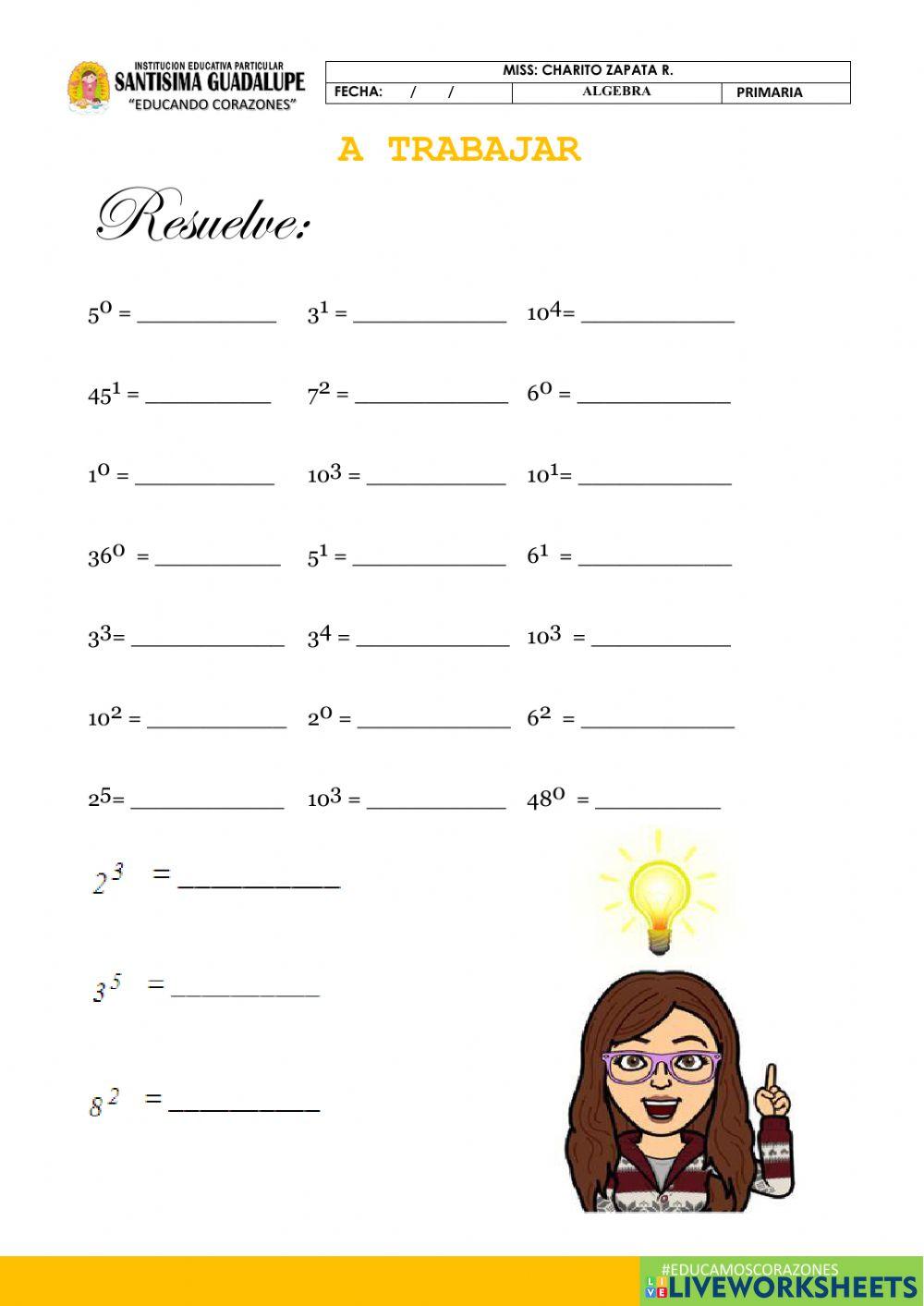 Propiedades de la potencia