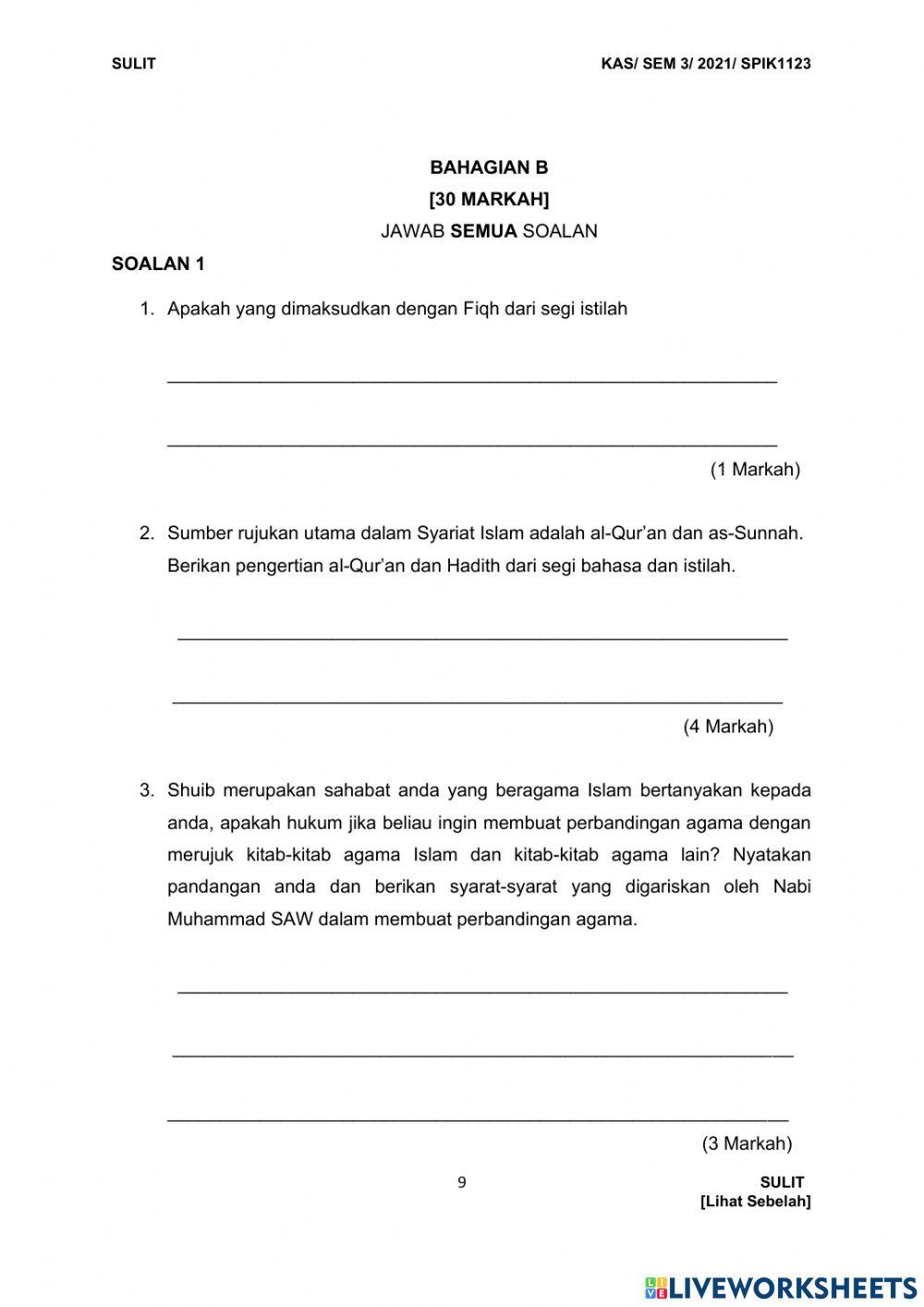 Fiqh muallaf bah B set 1