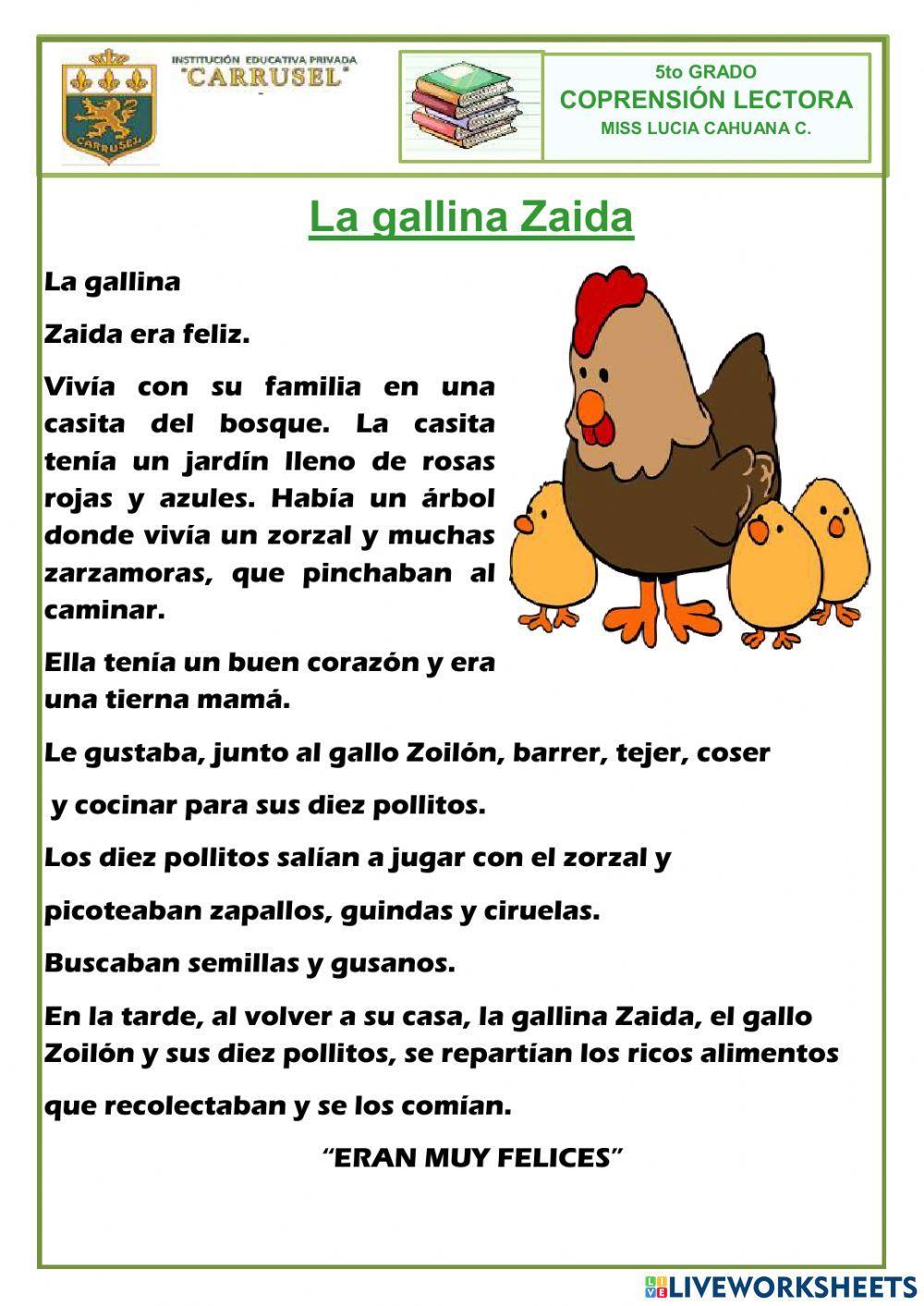La gallina Zaida