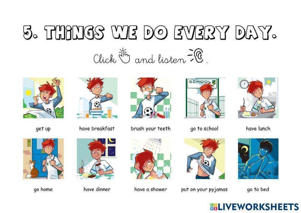 Things we do every day.