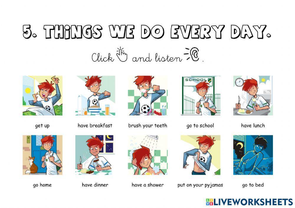 things-we-do-every-day-worksheet-live-worksheets
