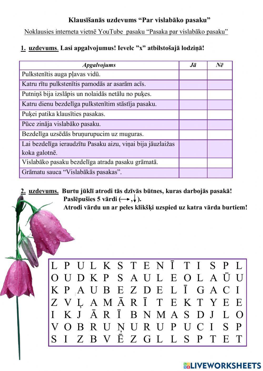 Klausīšanās teksts