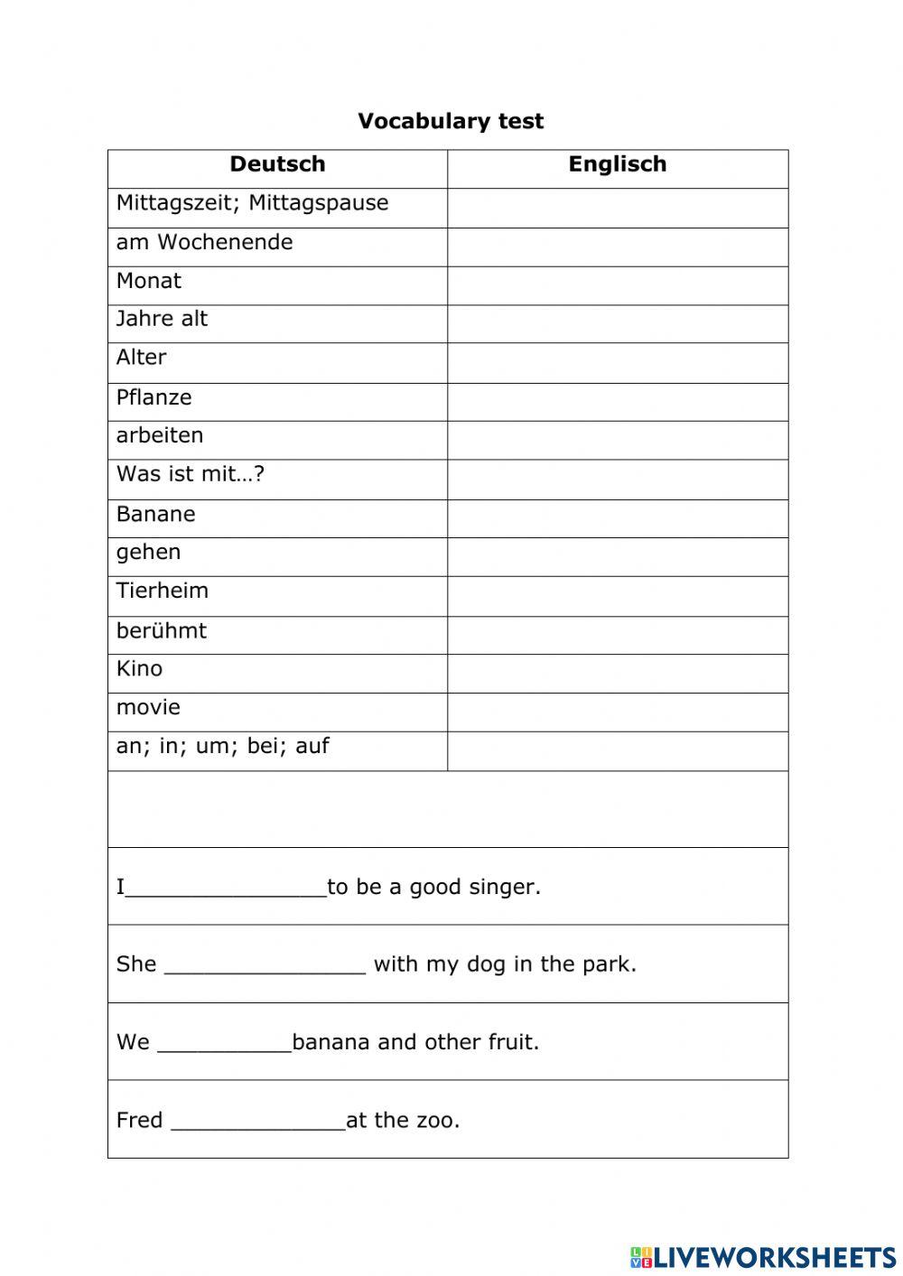 Voctest Unit 3 Station 1