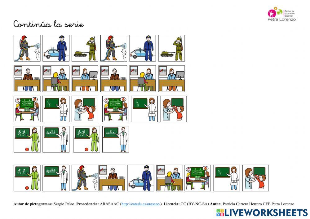 SA Profesiones. Series