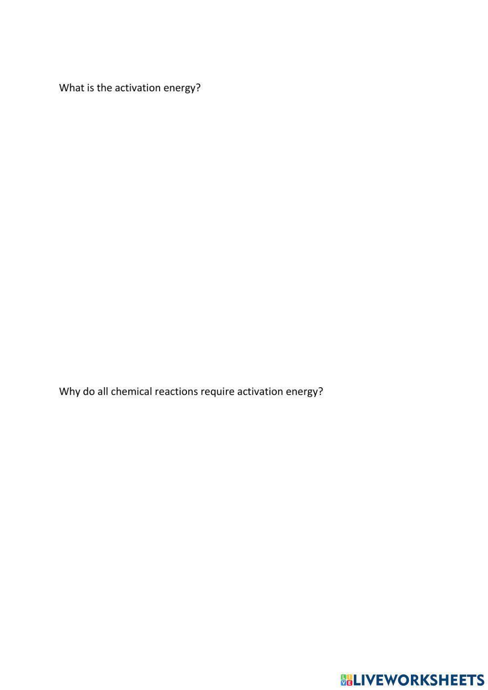 1.15 Energy and Biochemical Reactions