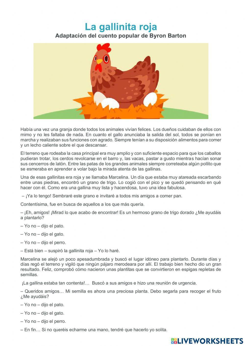 La gallinita roja