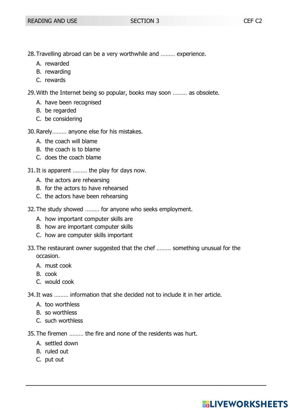 LRN C2 JUNE 2016 TEST