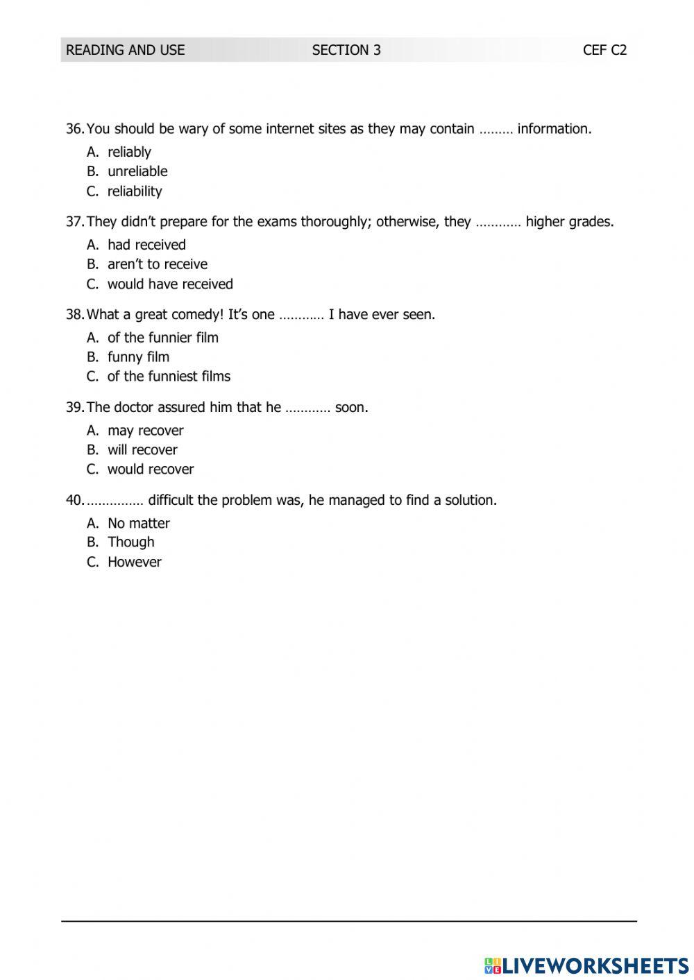 LRN C2 JUNE 2016 TEST