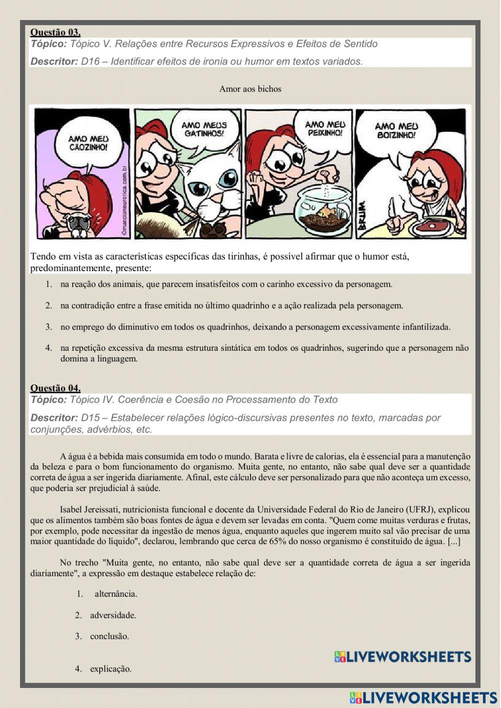 Interpretação de texto