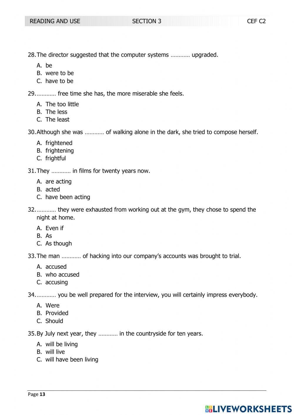 LRN C2 JANUARY 2017 TEST