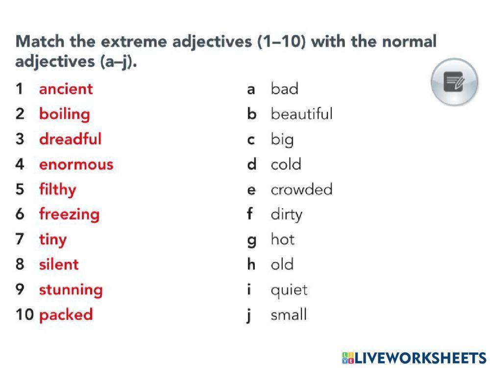 Extreme Adjectives 1