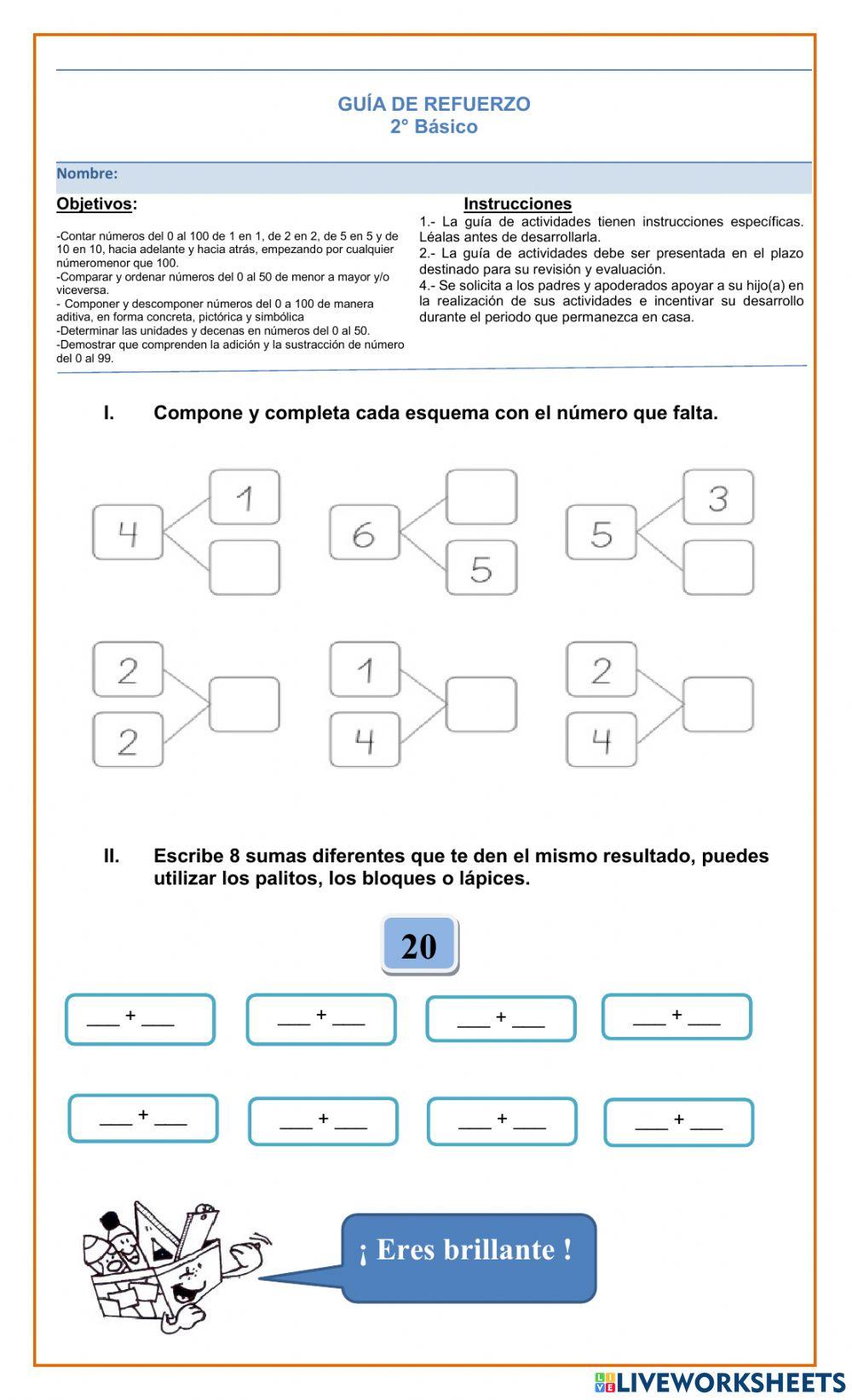 Guía formativa- Números hasta 100
