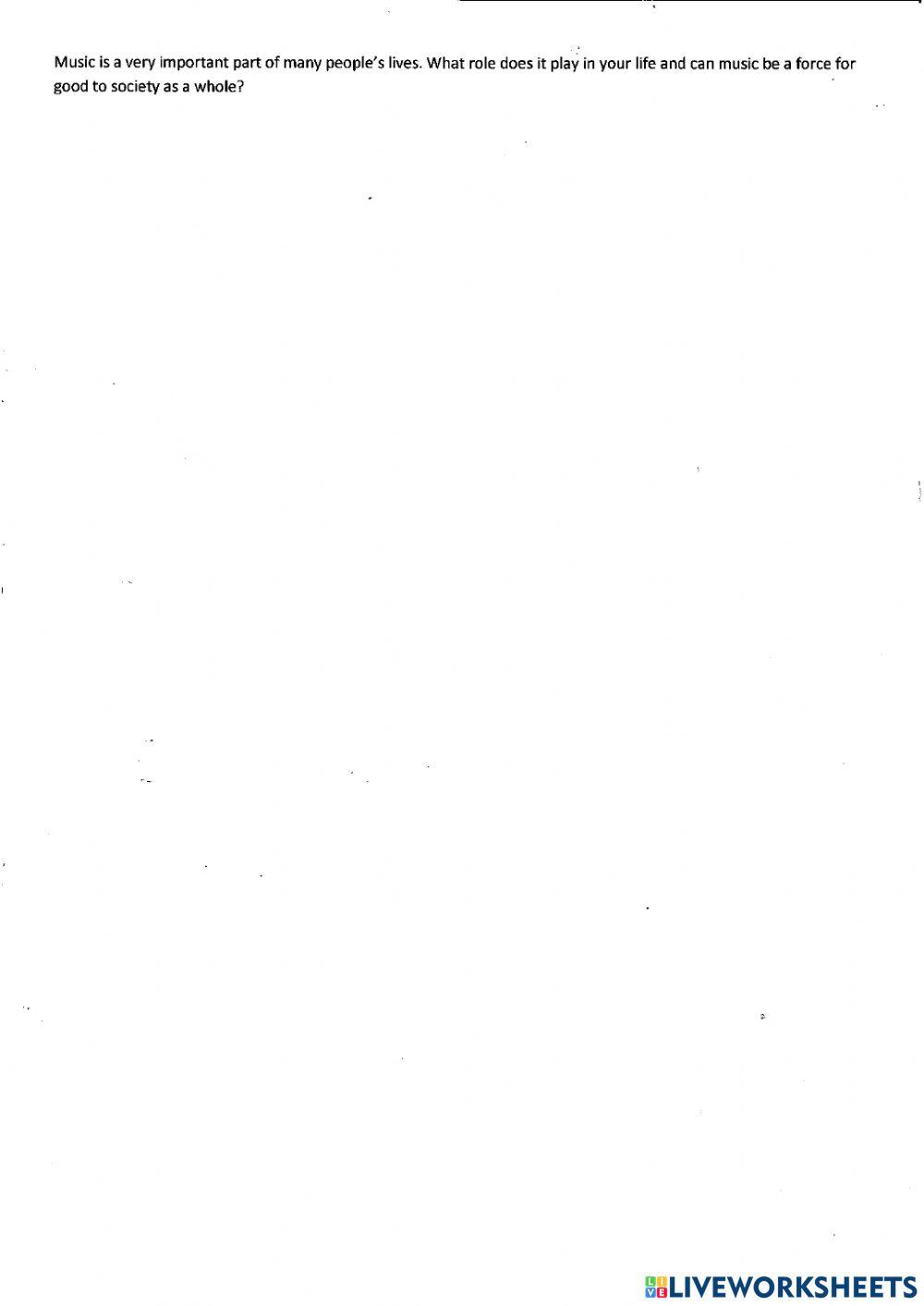 Prof Writing about music