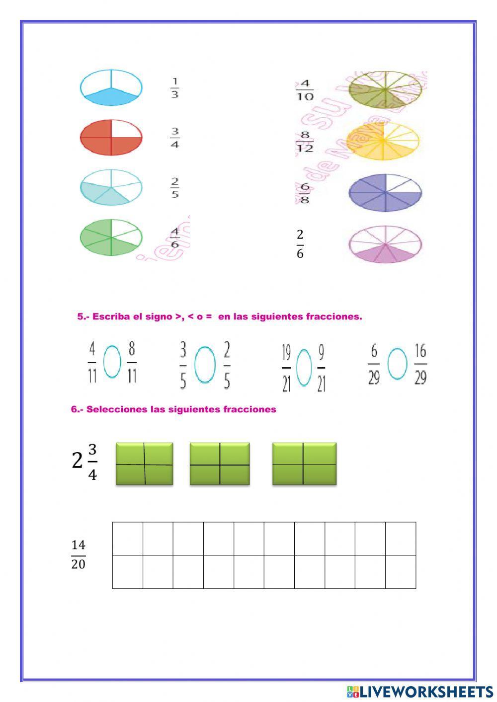 Fracciones impropias a mixtas