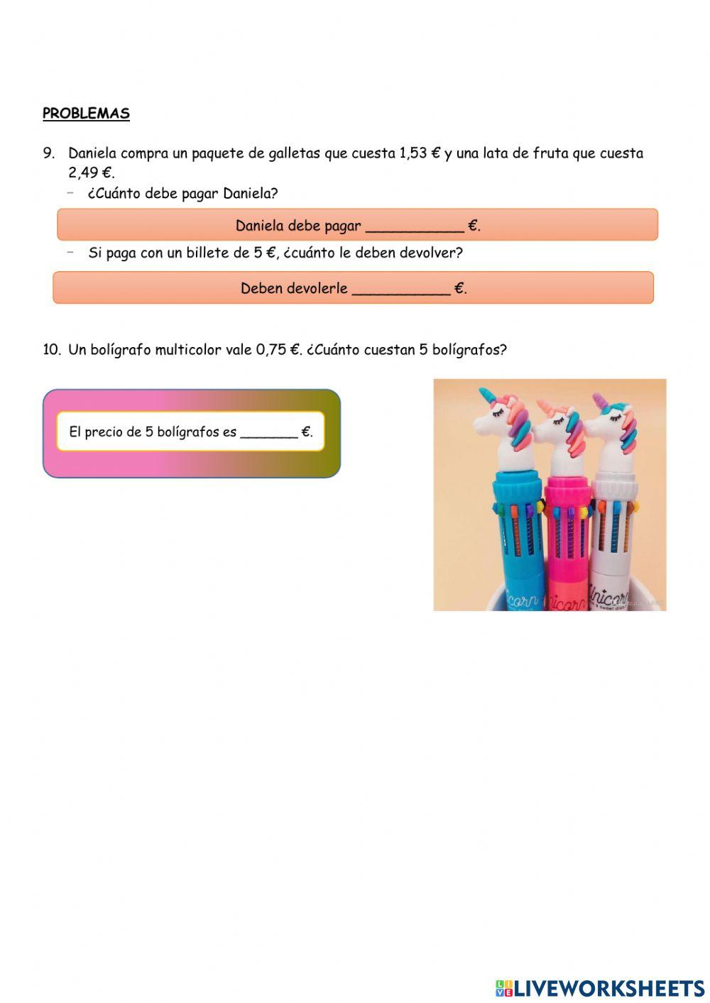 Prueba Números decimales I