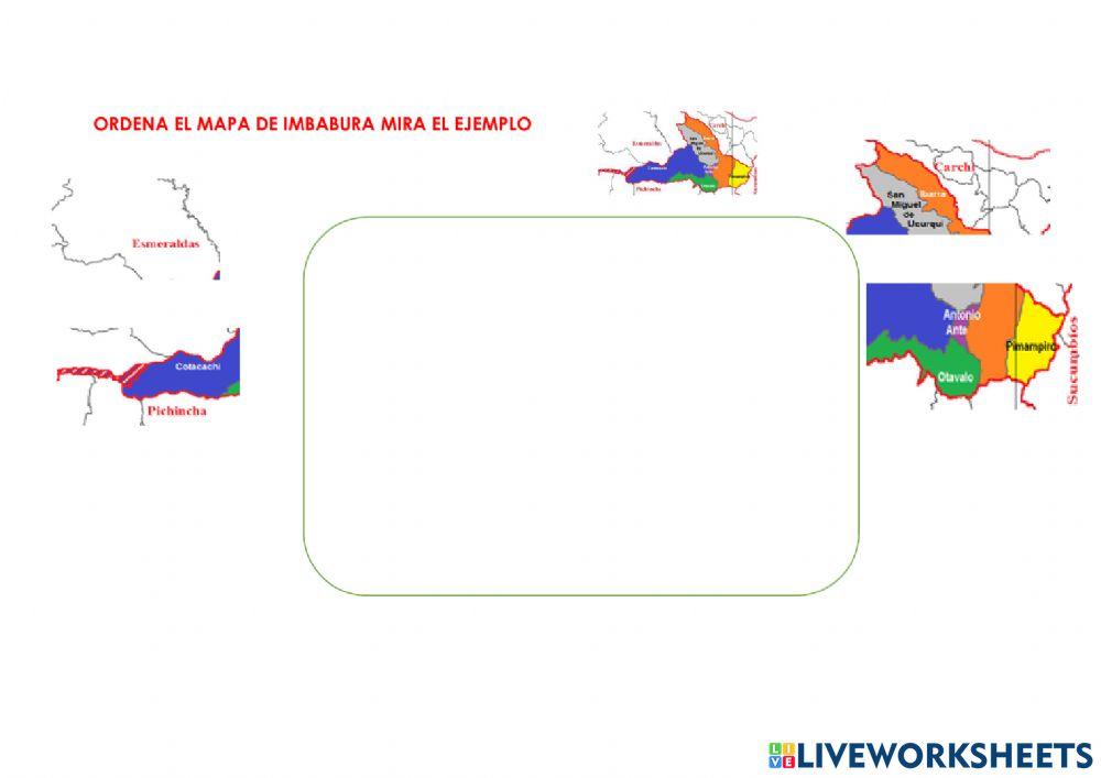 Mapa provincia imbabura
