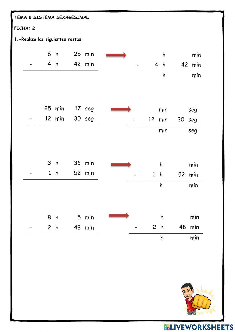 Ficha 2: Sistema Sexagesimal