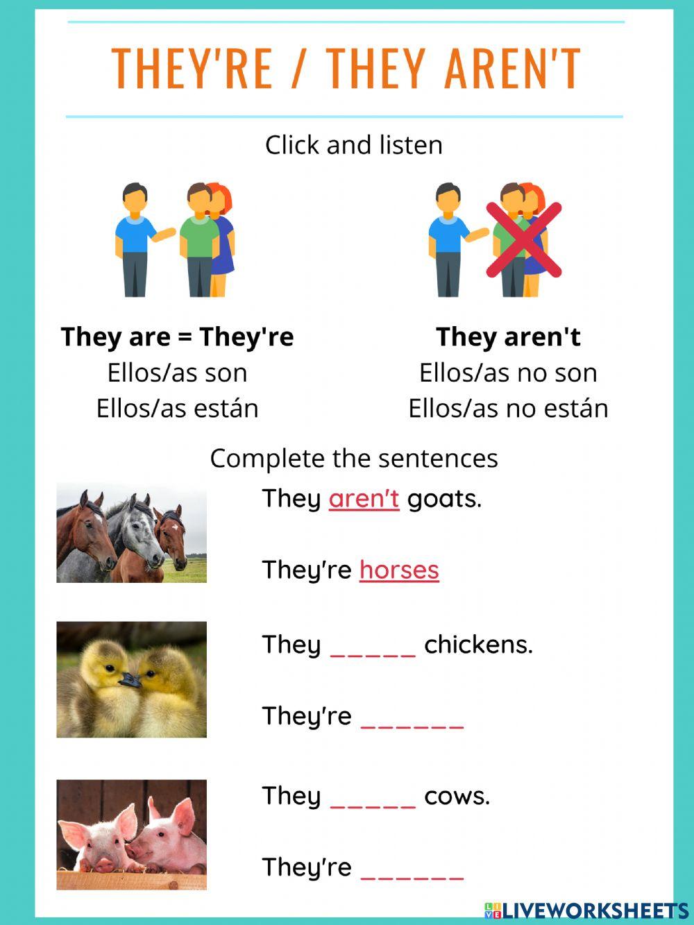 They are - They aren't