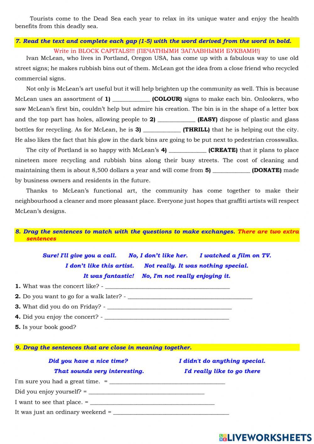 Spotlight 7 Task 7720