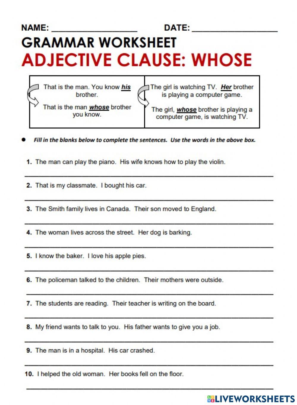 REALTIVE CLAUSES C10