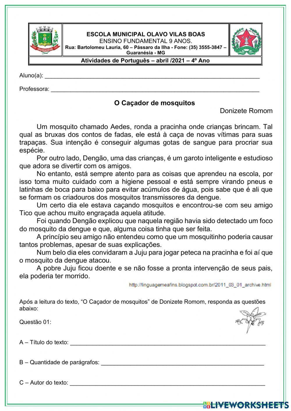 O Caçador de Mosquitos