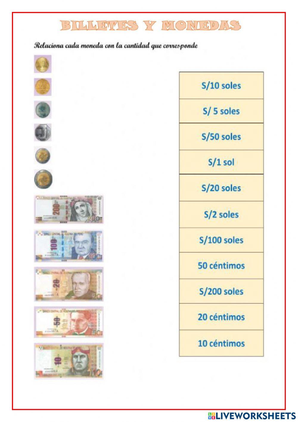 Monedas y billetes del Perú