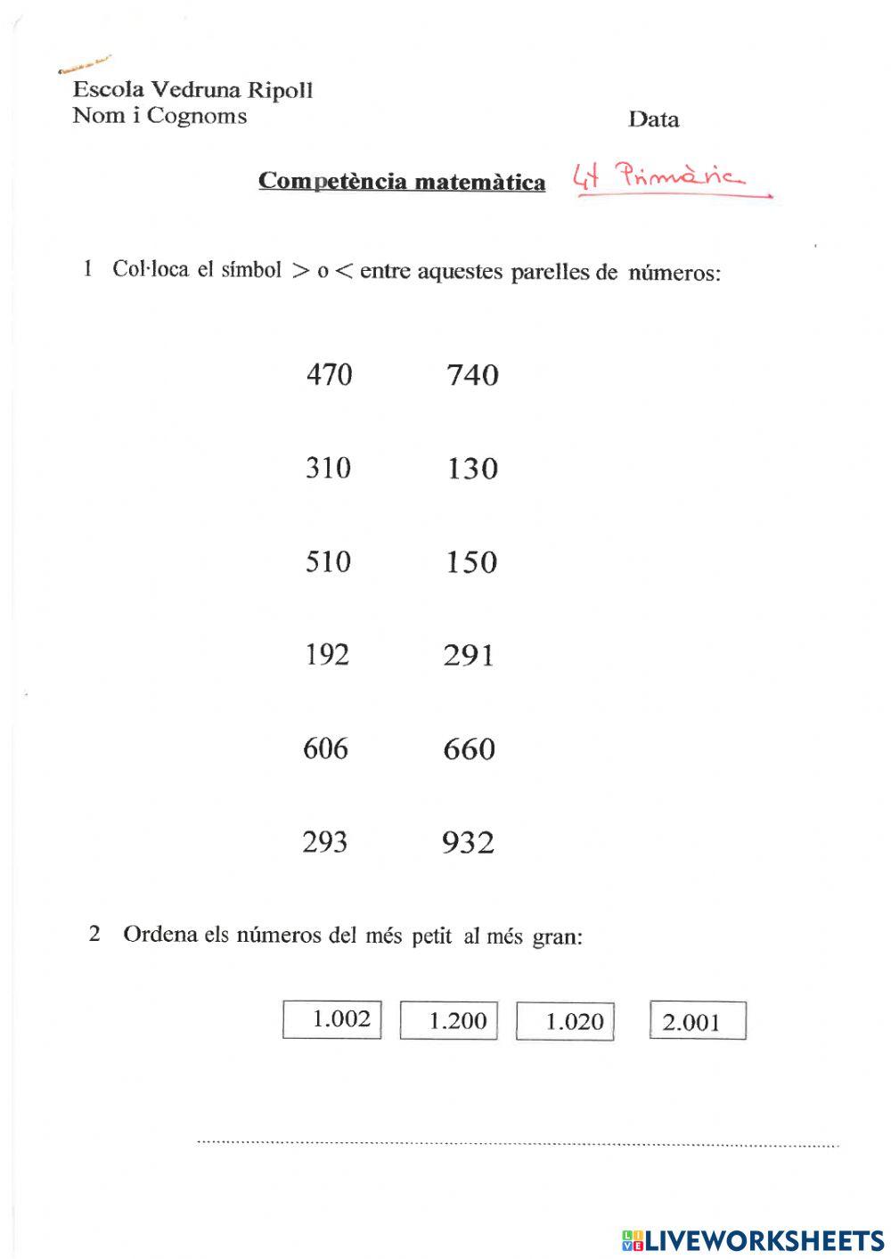 Competència Matemàtica