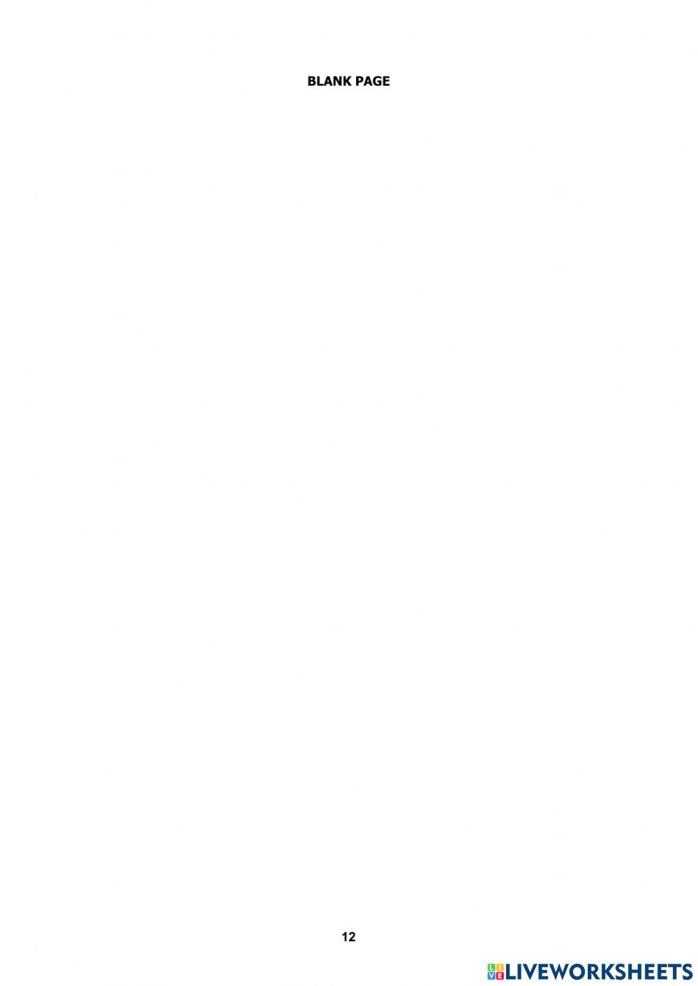 Mock Test Cambridge Preliminary Reading part 2