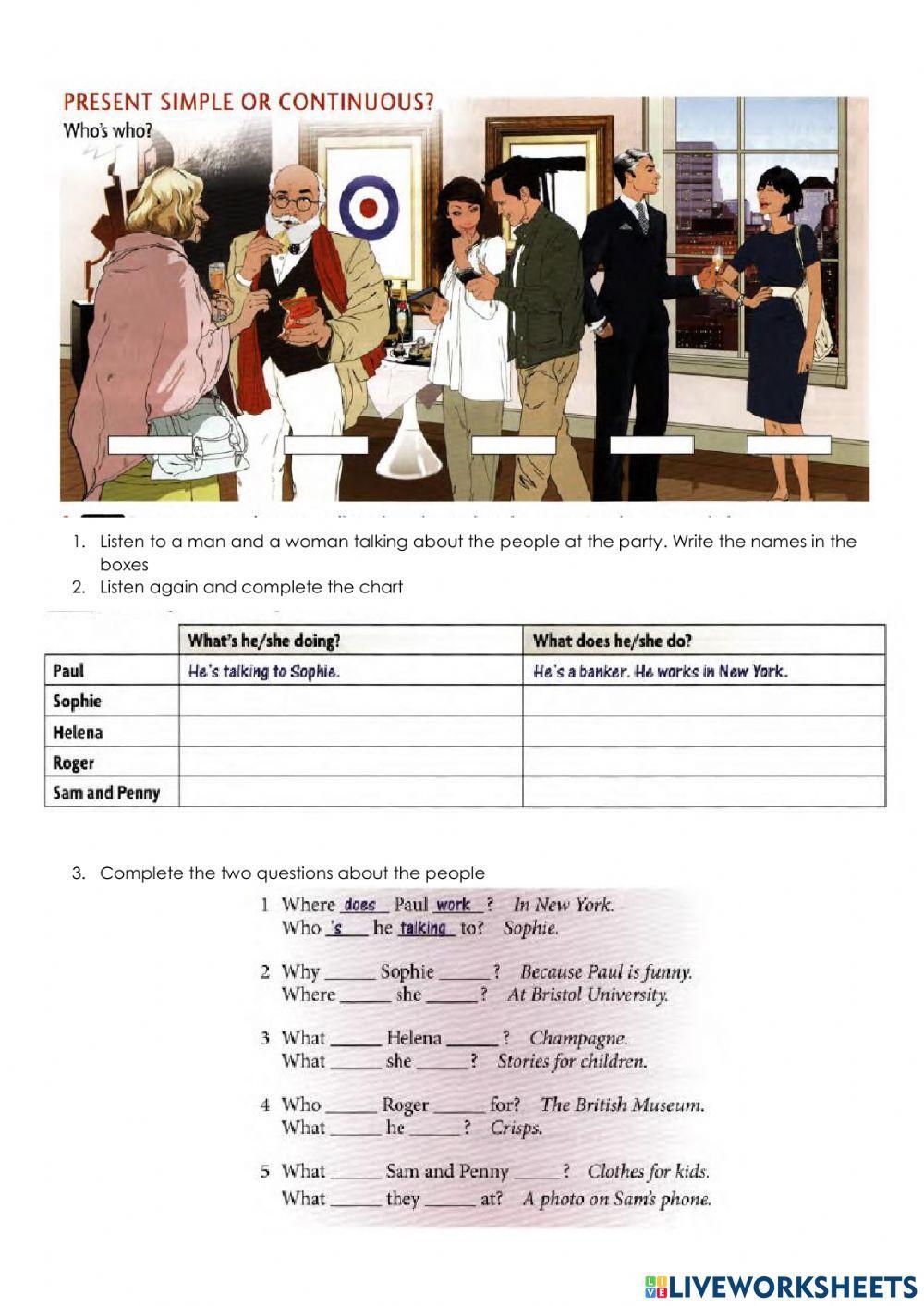 Present simple or continuous