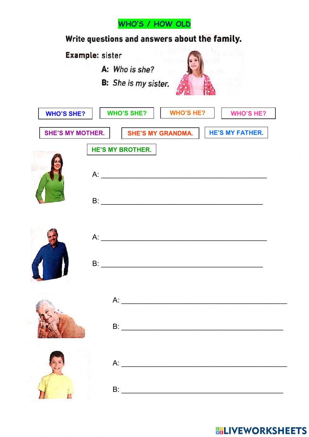 who's - how old - family